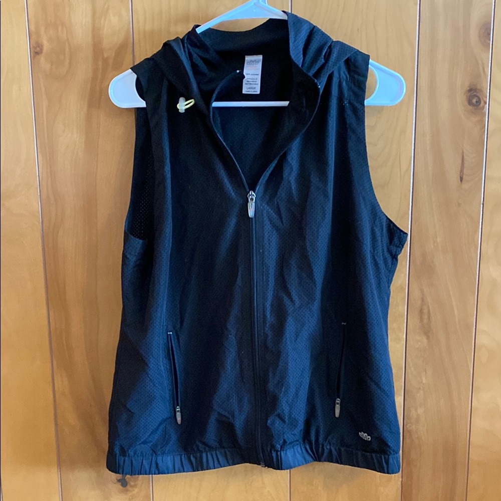 Maurices Black Hooded Vest